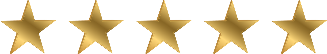 Gradient Five Stars Rating Icon